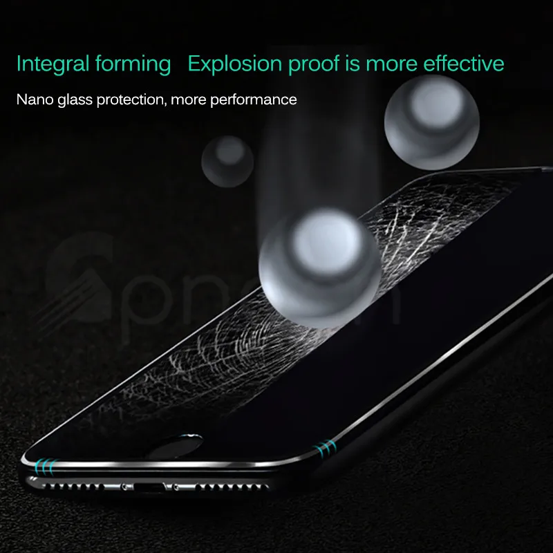9D закаленное стекло из алюминиевого сплава для iPhone X XR XS Max iPhone 8 6 6S 7 Plus 5 5S SE Защитное стекло для экрана
