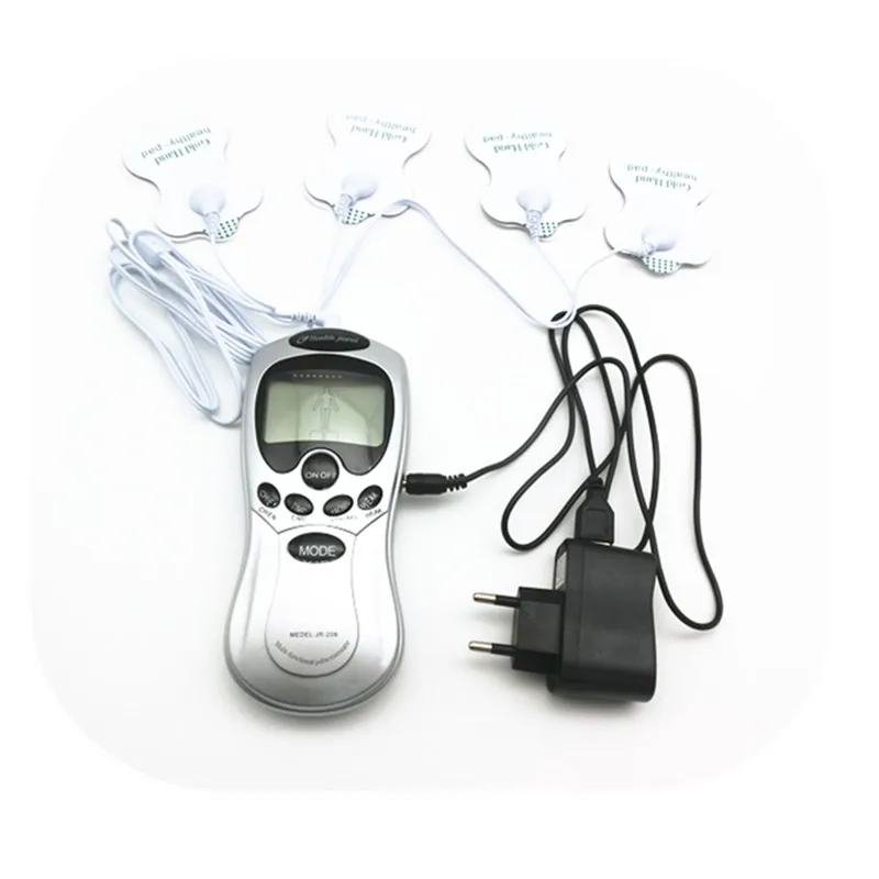 B1012 tens massager electric pulse stimulator with 4 electrode pad sticker (1)