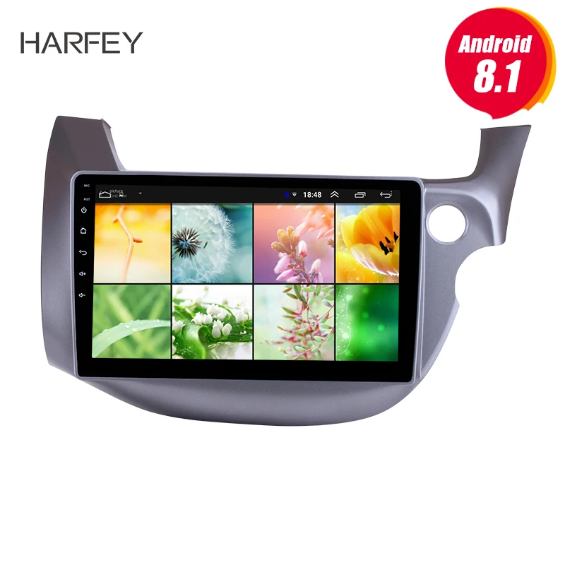 Harfey 10 1 &quotголовное устройство сенсорный экран для HONDA FIT JAZZ 2007-2013 RHD Android 8 GPS