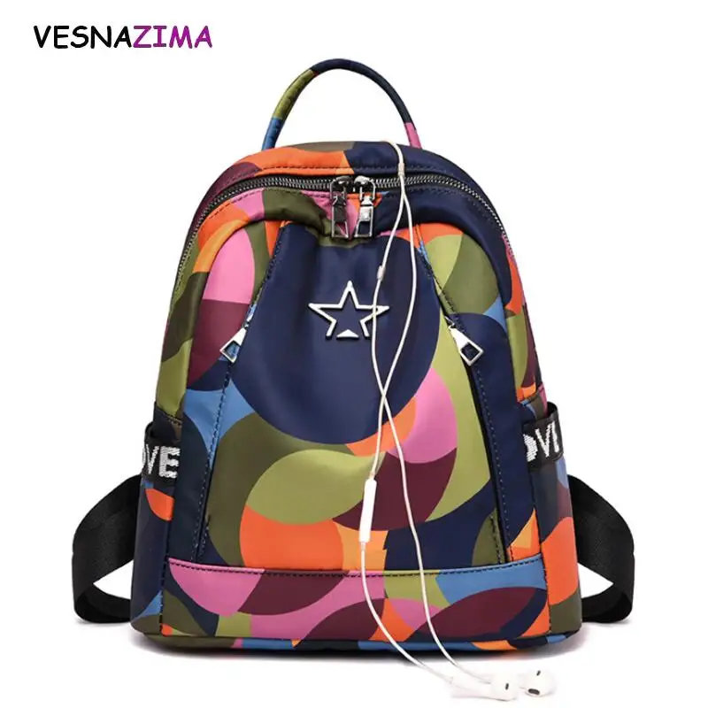 

Fashion Multifunction Backpack Women Oxford Bagpack Female Anti Theft Backpack School Bag for Teenager Girls Sac A Dos WM787Z