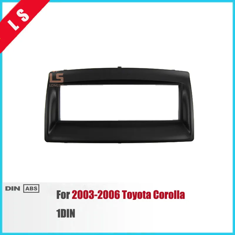 Newest 1 Din Car Radio Fascia for 2003 2006 Toyota Corolla In Dash Mount  Kit Adaptor auto stereo install DVD Frame 1DIN|Fascias| - AliExpress