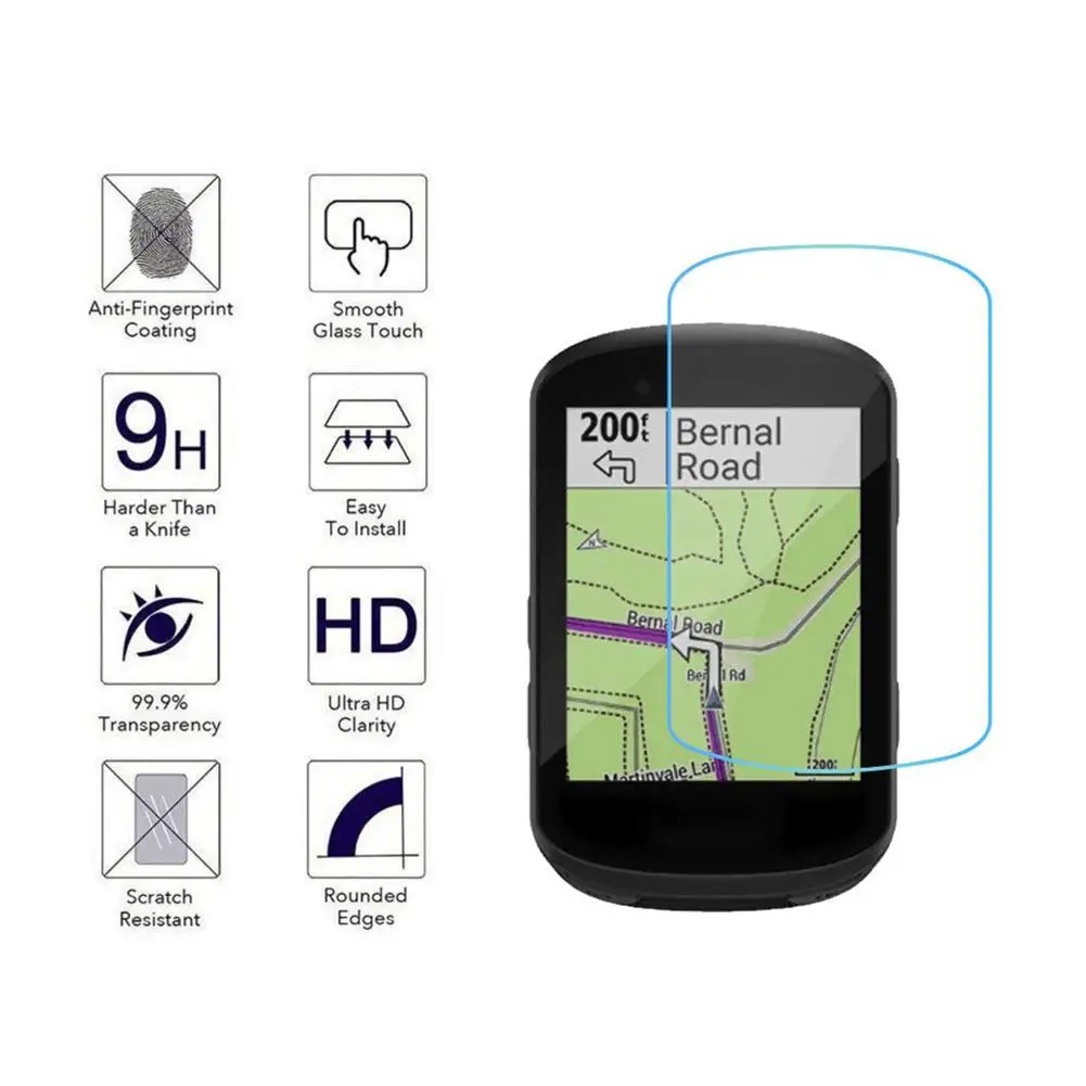 3 шт Защитная пленка для экрана для Garmin Edge 530/830 закаленного стекла