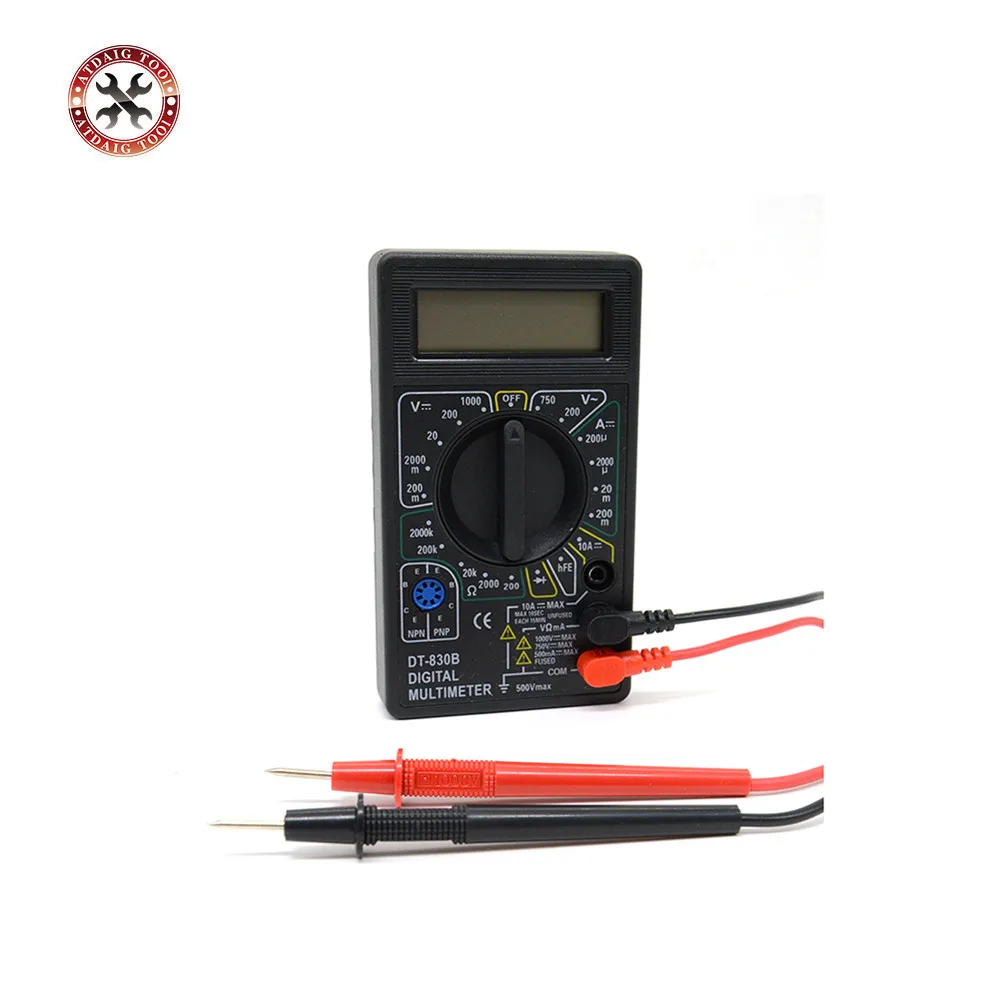 

Professional Digital Multimeter DT830B AC/DC Ammeter Voltmeter Ohm Electrical Tester Meter Best Selling with free shipping