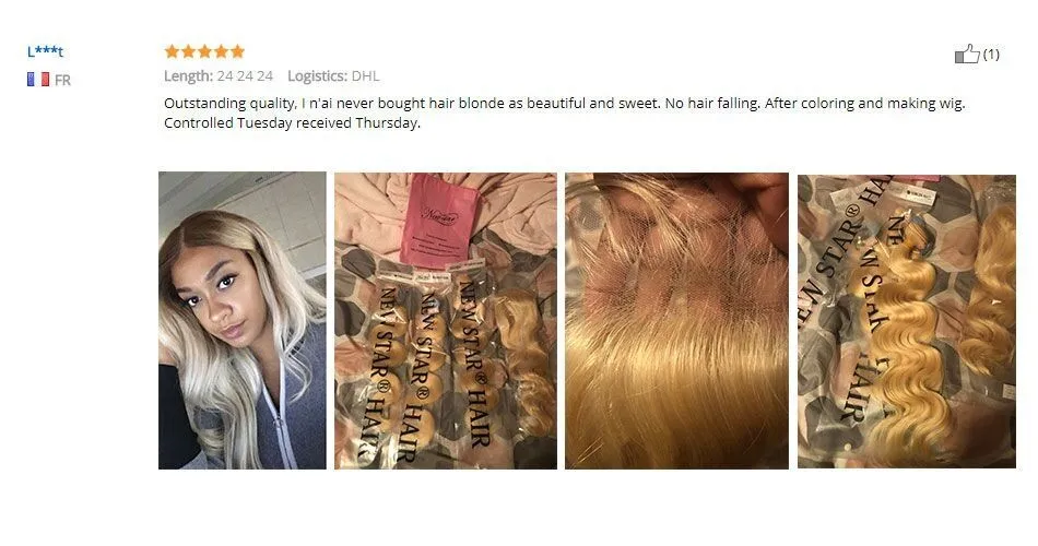 Новинка, Звездные волосы, 613 блонд, полный парик на шнурке, волнистые бразильские Человеческие волосы remy, предварительно выщипанные волосы, 130% плотность, парики на шнурке