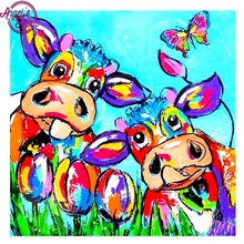 Полный квадратный алмаз 5D DIY Алмазная картина фото на заказ цветная картина корова 3D вышивка крестом, мозаичный Декор