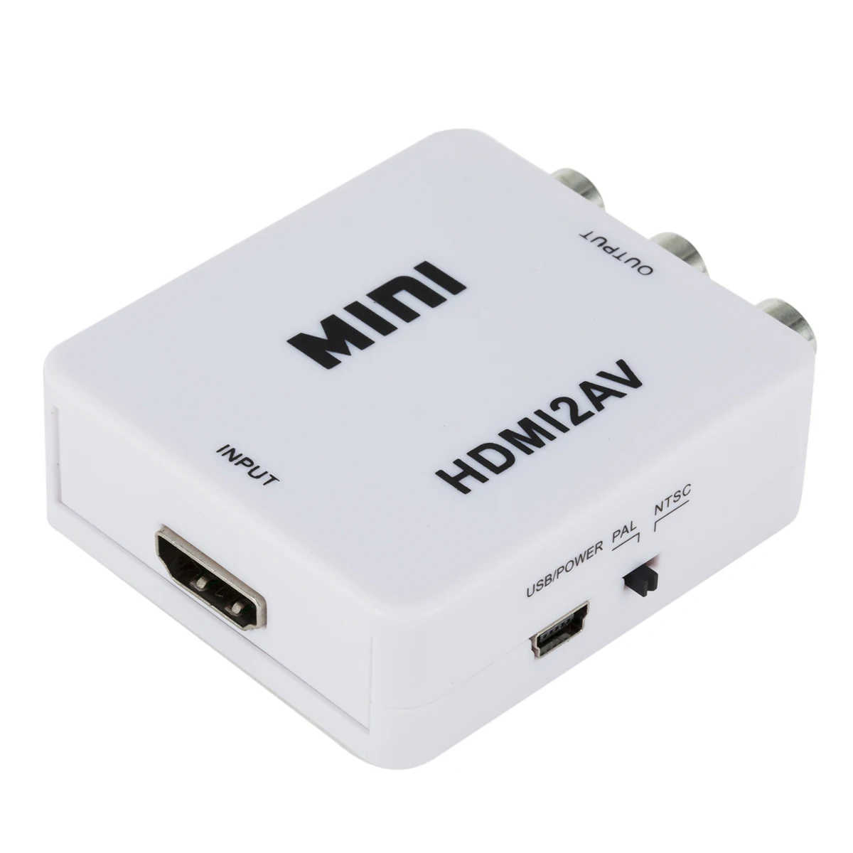 

HDMI to AV Converter Video Adapter HDMI to 3 RCA CVBS Converter 1080P Composite Video Audio Converters Support NTSC PAL