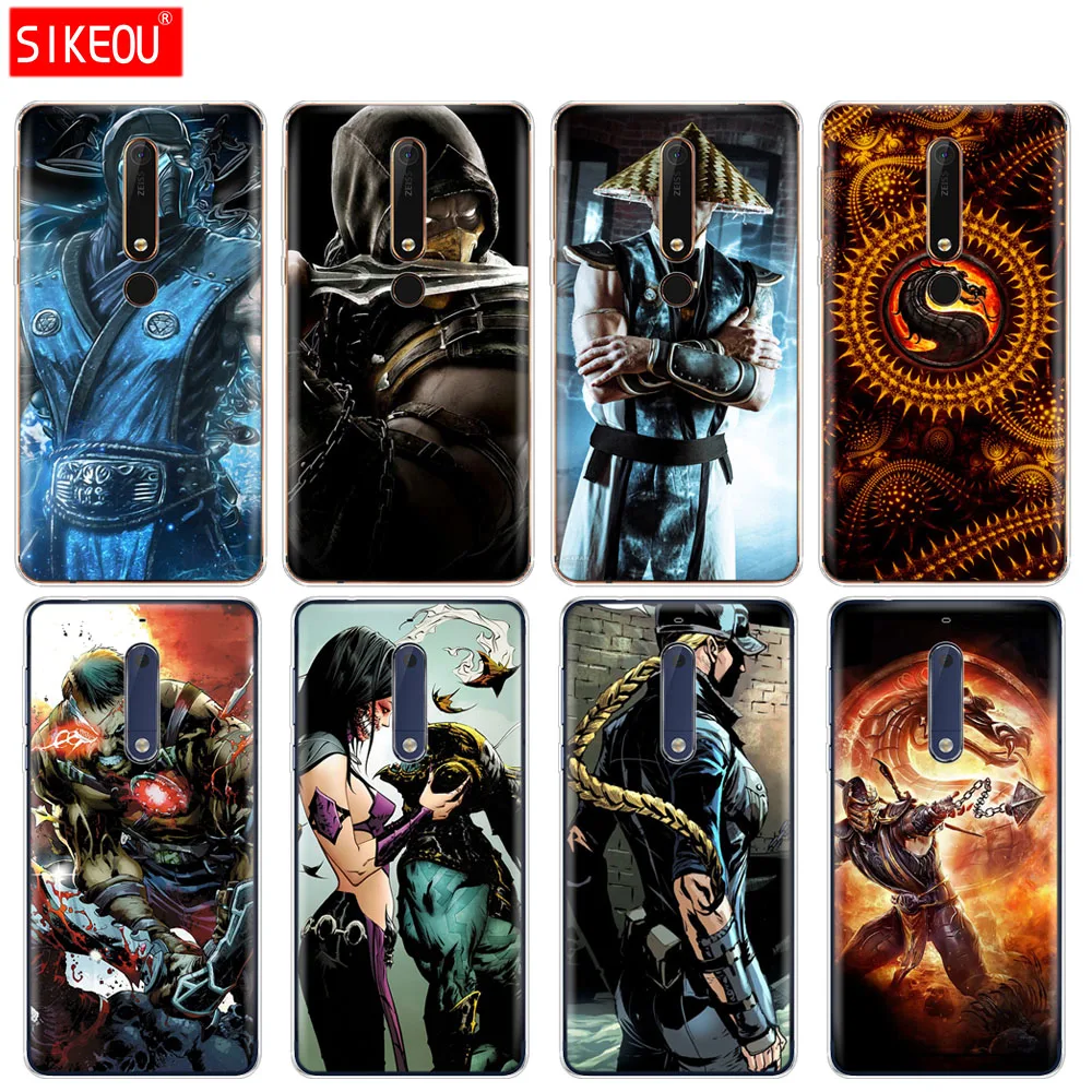 Силиконовый чехол для телефона Nokia 5 3 6 7 PLUS 8 9 /Nokia 1 2018 Scorpion Sub Zero Mortal Kombat x|Бамперы| |