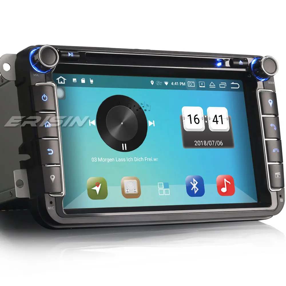 Cheap Erisin ES7315V 2 din Android 8.0 OBD 4GB RAM Car DVD GPS DAB  for VW Passat CC Polo GOLF 5 6 Touran 2