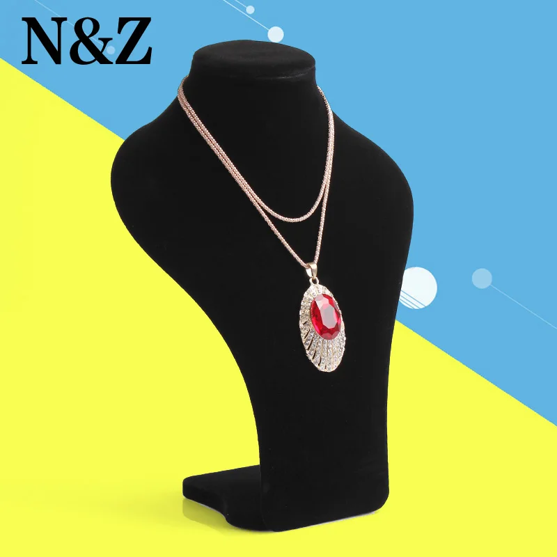 Black Velvet Jewelry stand Big bust Necklace bracelets Pendant Display
