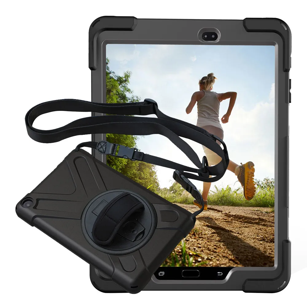 Чехол для планшета Samsung Galaxy Tab S3 9 7 SM T820 T825 пиратский силиконовый + ПК Kickstand жесткий
