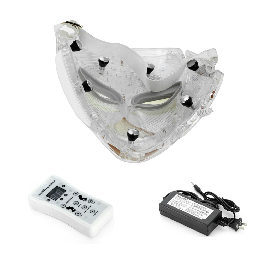  Led Facial Mask Led Photon Therapy Face Mask Machine Light Therapy Acne Skin Rejuvenation Neck Beau - 33012077467