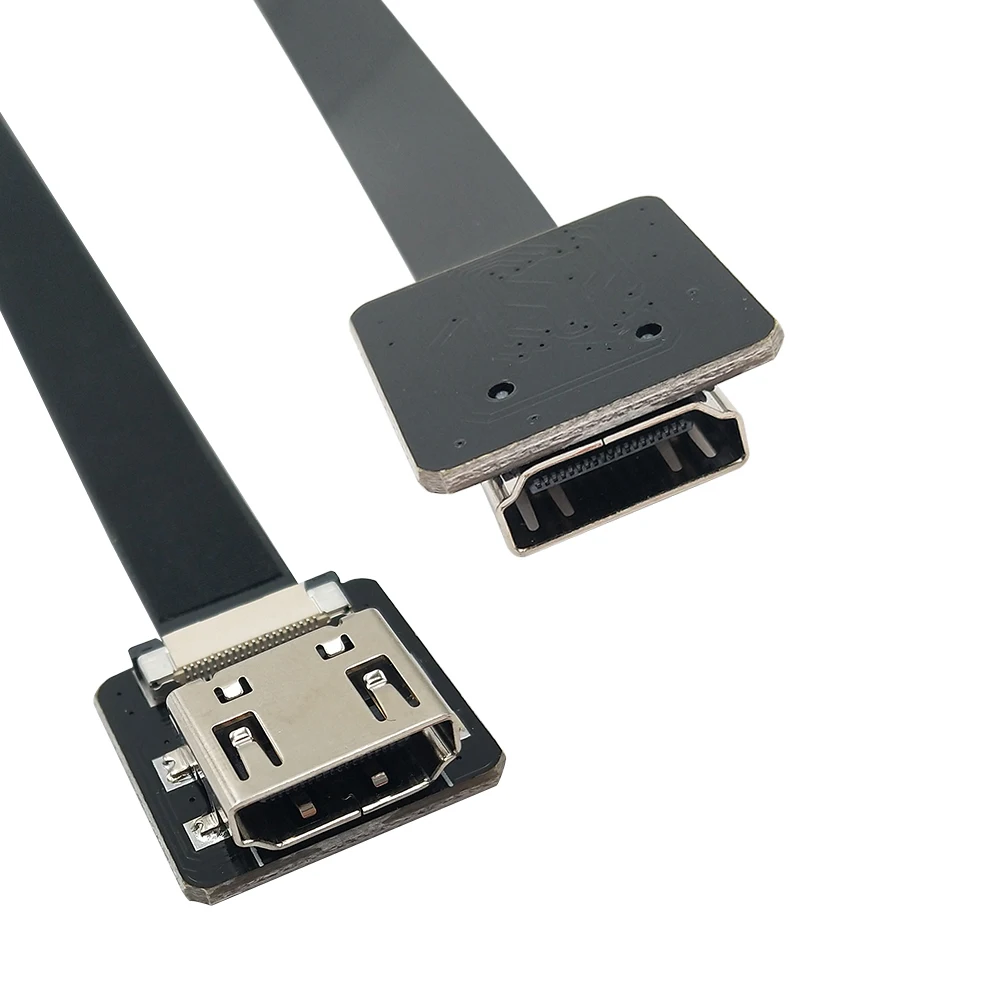 Danspeed الأسود fpv hdmi نوع الأنثى إلى hdmi أنثى كابل hdtv fpc 20 سنتيمتر ل fpv hdtv