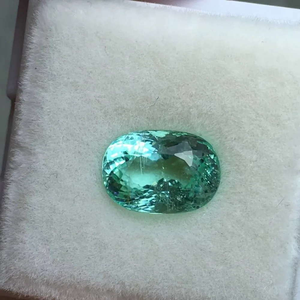 

Jewelry ,2.53 CT Ellipse type paraiba Tourmaline Natural surface Perfect .