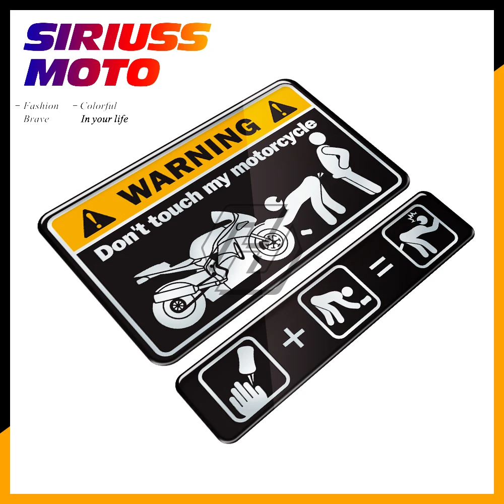 3d Gel Warning Sticker Don T Touch My Motorcycle Sex Decal Stickers Universal For Moto Silver High Quality Decals Stickers Aliexpress