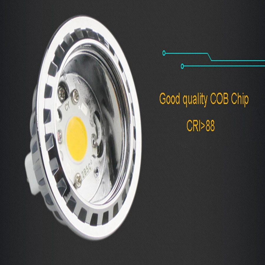 В серебряном корпусе с CREE COB 9 Вт 900LM светодиодный прожекторы ультратонкое естественное освещение CRI> 88 Витринный Шкаф пятно Освещение для кухни лампы GU10 E27 E14 MR16 GU5.3