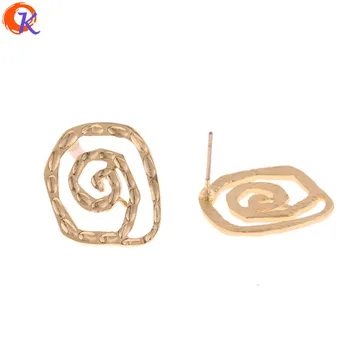 

Cordial Design 100Pcs 10*21MM Jewelry Accessories/Earrings Stud/Spiral Shape/DIY Earrings Making/Hand Made/Earring Findings
