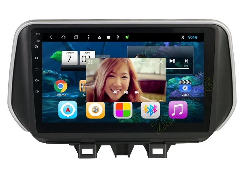 10,2 дюймов 2.5D 8 ядерный 2G+ 32G Автомобильный dvd-плеер на основе Android для hyundai Tucson IX35 Автомобильный gps навигатор Авторадио Стерео BT wifi