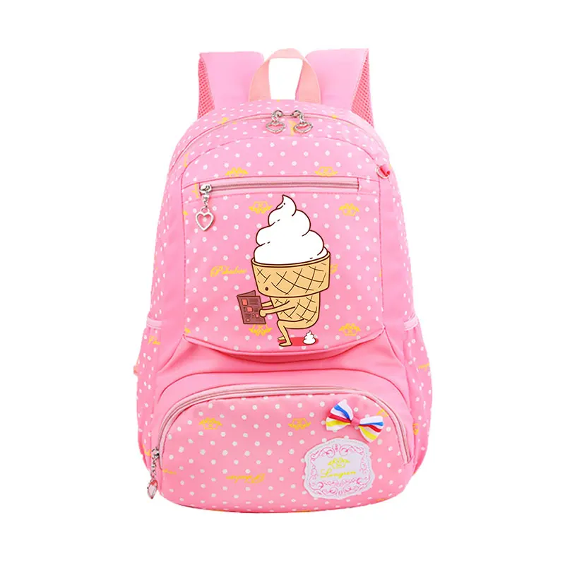 QB Ice cream Backpack Ice cream Prevails School Backpack for Teenage