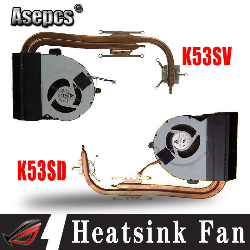 ل Asus K53 X53 K53S A53S X53S K53SV K53SM K53SJ K53SC K53SD مروحة تبريد كمبيوتر محمول المبرد غرفة تبريد KSB06105HB