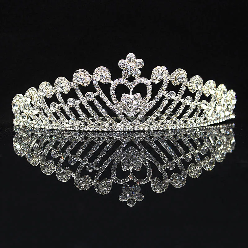 Buy Decorative Hair Comb Wedding Tiara Heart Crown