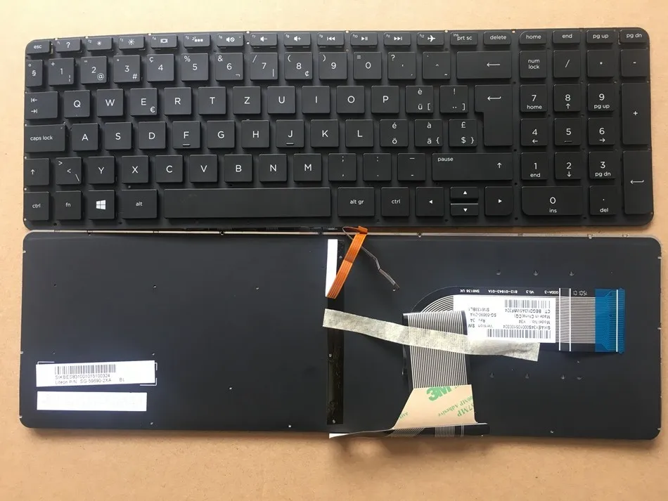 

SW Swiss backlit Keyboard For HP Pavilion 15-P 17-F 17-F000 17-F040 17-F115 011ST 012ST 014ST 015ST 017ST laptop SW keyboard