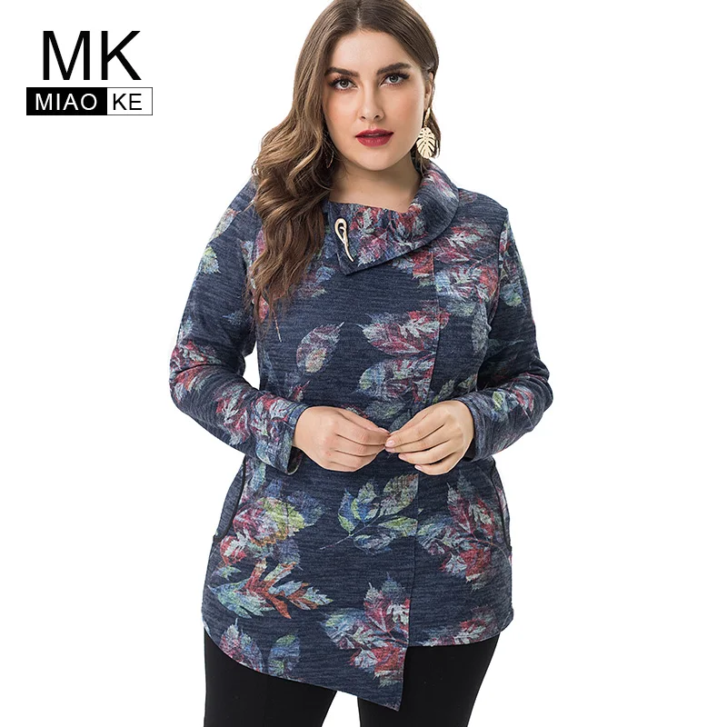 En Ligne Mifairy dames grande taille imprimé hauts de haute qualité vêtements mode Vintage élégant Streetwear grande taille femmes maman surdimensionné chemise