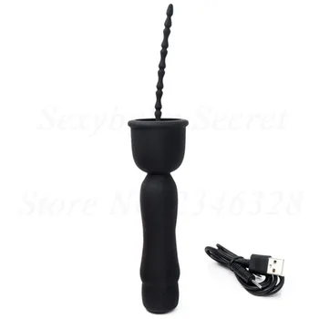 Powerful 16 Speed Penis Plug Urethral Stimulating Vibrators Male Masturbator Lasting Trainer Glans Massager Sex Toys for Man 2