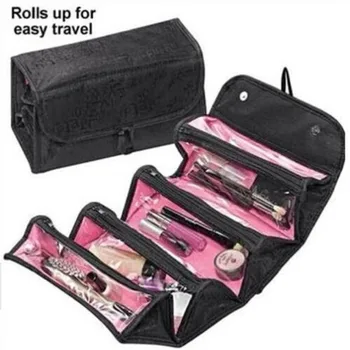 

Women Makeup Bag Hanging Toiletry Bag Cosmetic Carry On Case Folding Make up Organizer Cosmetics Bags Brush Storage Box DA