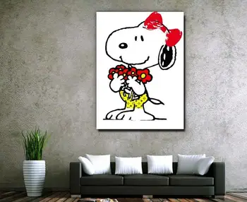 

Free shipment 100% hand painting carton painting pop art (graffitti Art) Picture on Canvas Painting no frame