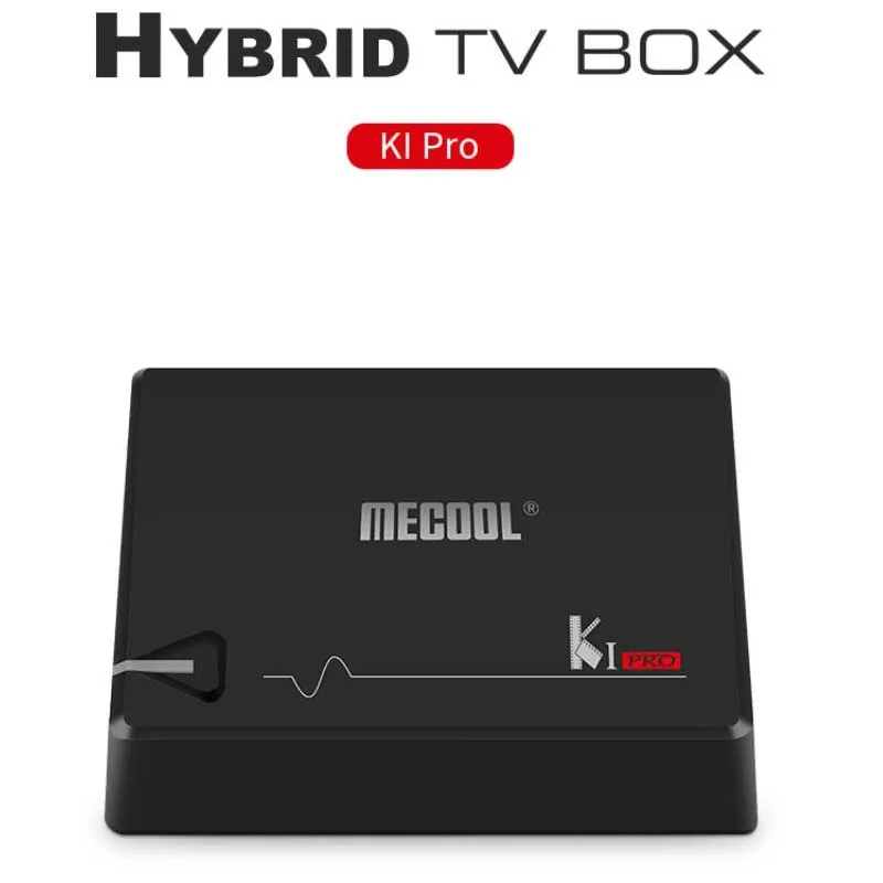 MECOOL KI PRO DVB коробка Ram цифровая S905D 2G+ 16G 4K H.265 BT 4,0 Поддержка DVB-S2 и DVB-T2 и DVB-C Приставка Smart Android 7,1 ТВ приставка