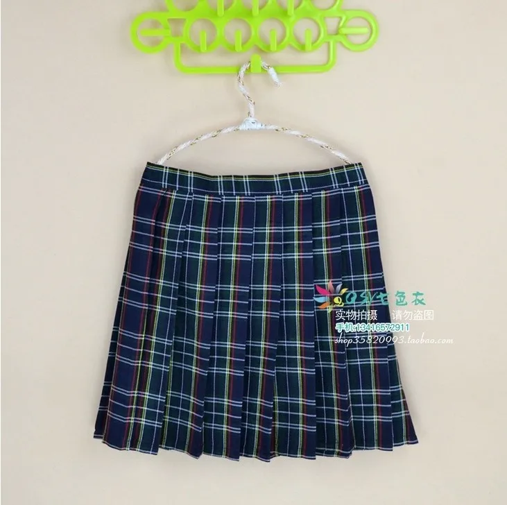 Kawaii кампус стиль для женщин плюс размеры Xs-4xl Форма юбка для студентов Высокое качество Высокая талия плед плиссированные ЮБК