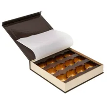 Элегантные напечатанные на заказ коробки шоколада упаковки подарка с бумажным пакетом. BX-2219