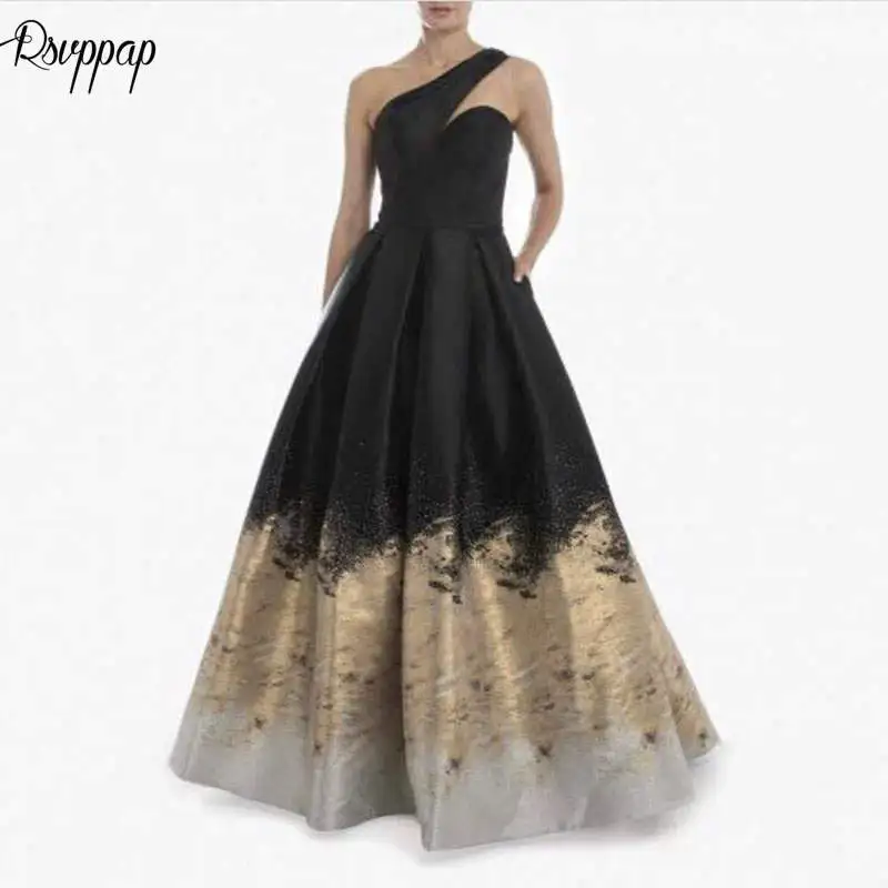 black and gold long gown