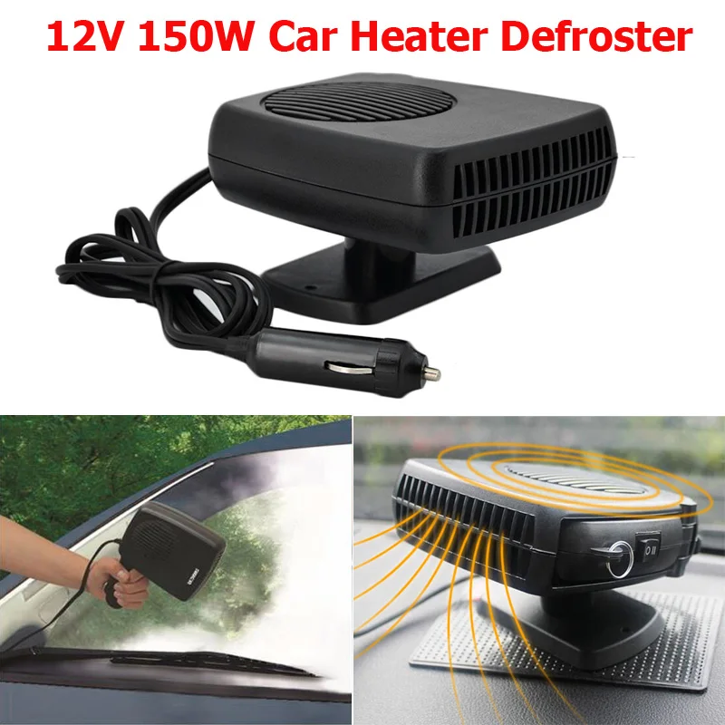 12V 150w Auto car heater fan Defroster Demister 2 in 1 portable car fan