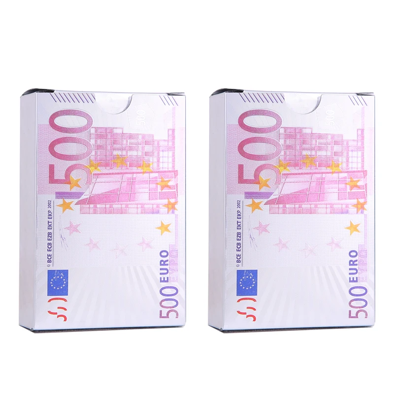 

EURO-02 Playing Cards Double sets Waterproof full color PVC poker collection Durable creative gift and diamond plastic poker