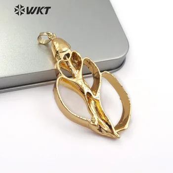 

WT-JP111 Natural Trumpet Shell Pendant Full Gold Dipped Pendant Floral Shape Sea Shell Jewelry Women Fashion Pendant