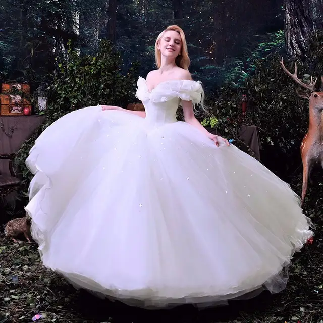 De Nueva Noiva Película Traje Cenicienta Vestido 2017 Mariage Robe Azul Novia Vestidos jqGzMSVpLU