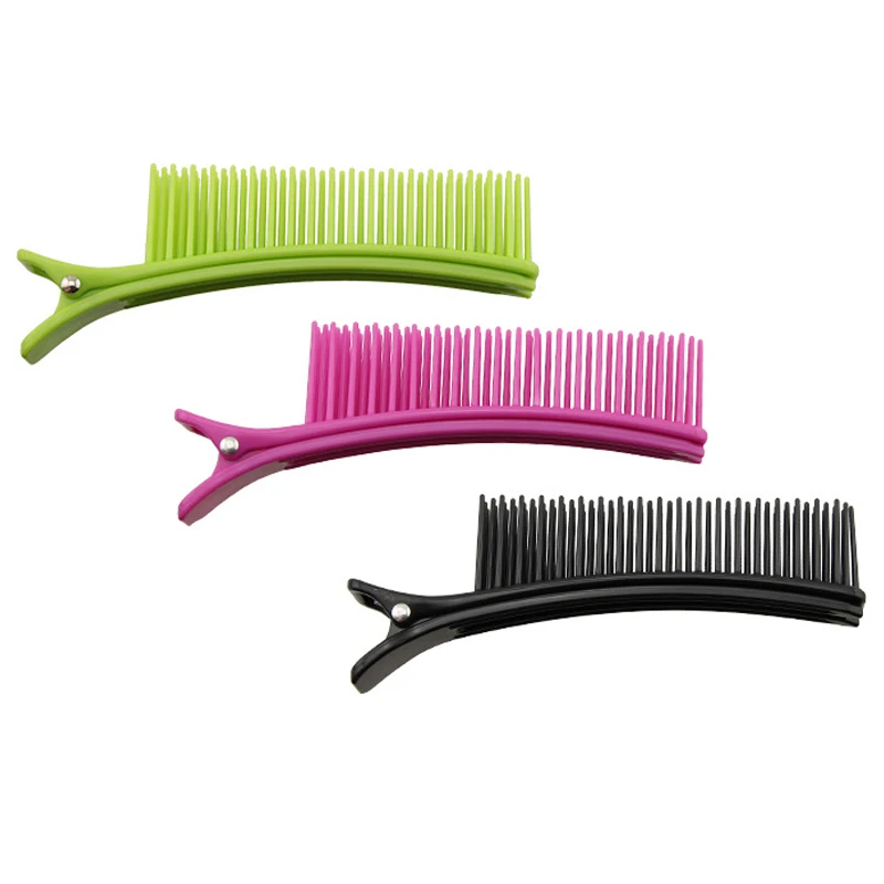 

Professional Hair Grip Comclips Hairdressing Sectioning Cutting Clamps Salon Drying Perm Dyeing Styling Hair Clips Comb UN189