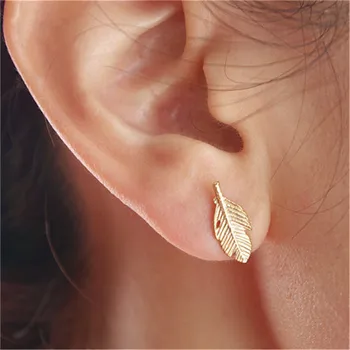 

10 Pairs Classic Leaf Earrings Women Vintage Fashion Jewelry Delicate Nature Plant Earrings Girlfriend Birthday Gift Ideas