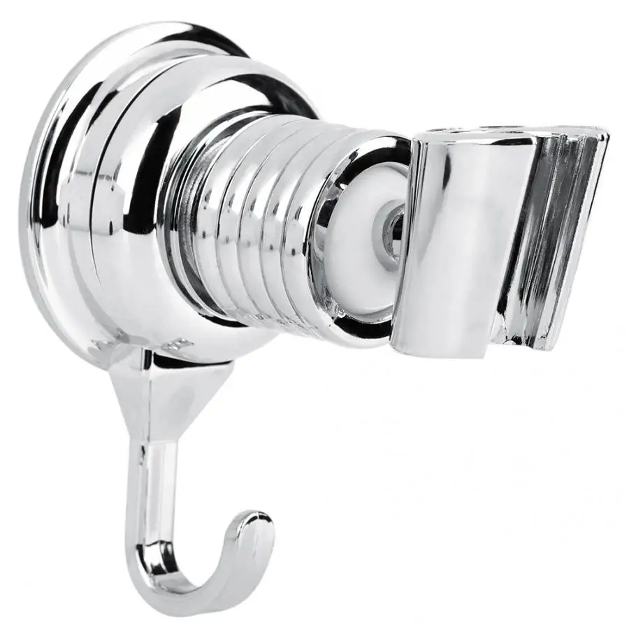 

ABS Shower Head Holder Suction Cup With Hook Universal Adjustable Bathroom Shower Holder Bracket