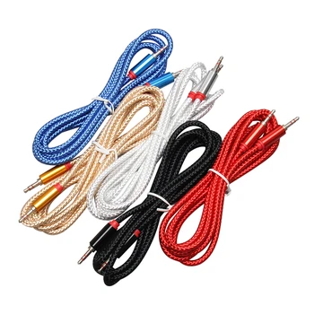 

500pcs/lot Jack 3.5 Mm Audio Cable For Huawei P20 Lite Stereo 3.5mm Jack Aux Cable For Headphones Xiaomi Redmi 5 Plus PC