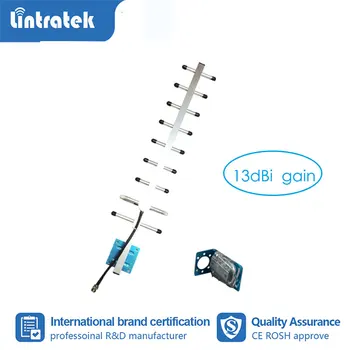 

Lintratek 13dB Gain 9 units Yagi Antenna DCS GSM 2G 3G 4G Outdoor Antenna for Cell Phone Signal Booster Repeater Amplifier S6