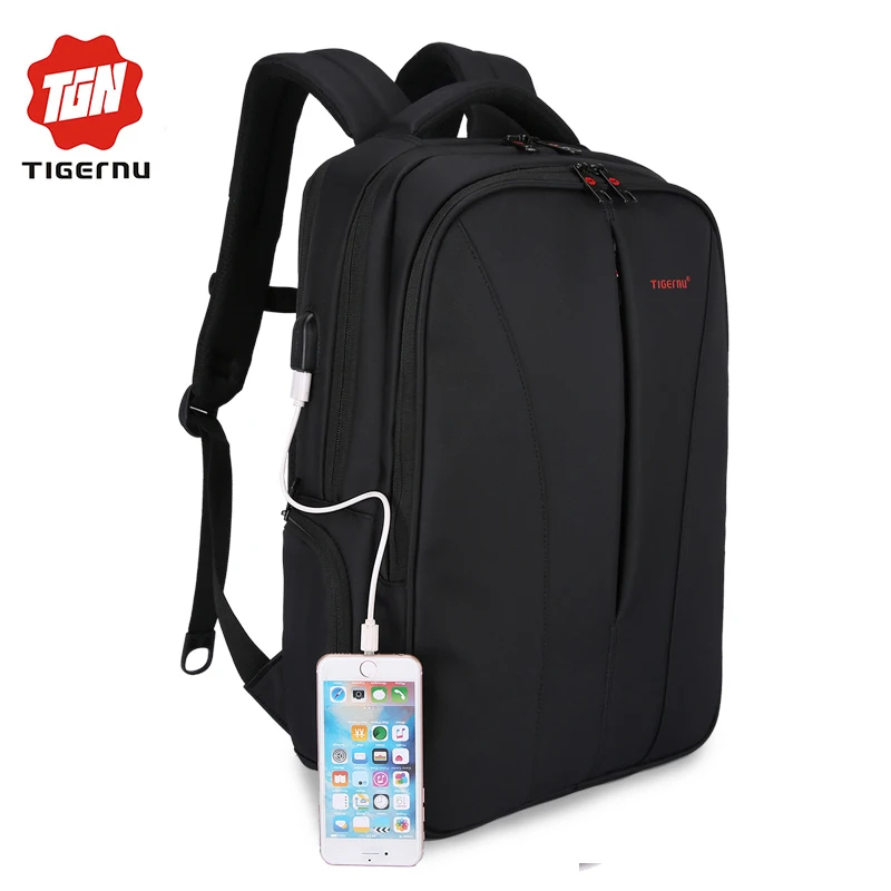 2017 Tigernu New waterproof usb charge 15 6inch font b laptop b font font b backpack