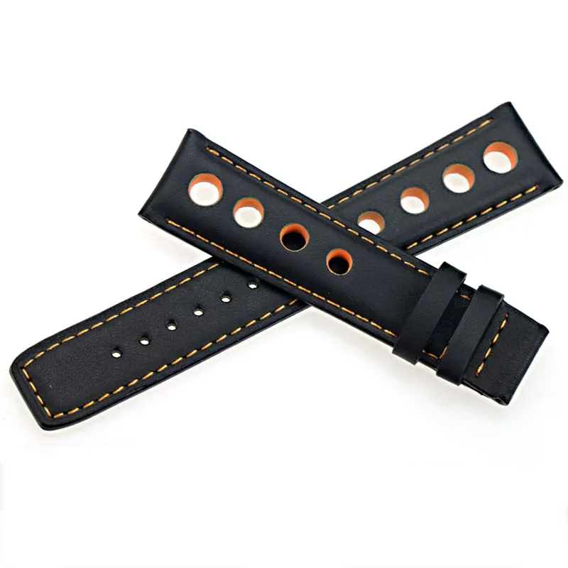 Мужской ремешок ISUNZUN для часов Tissot 1853 T044 PRS516 T91 T021 20 мм специальный черный кожаный
