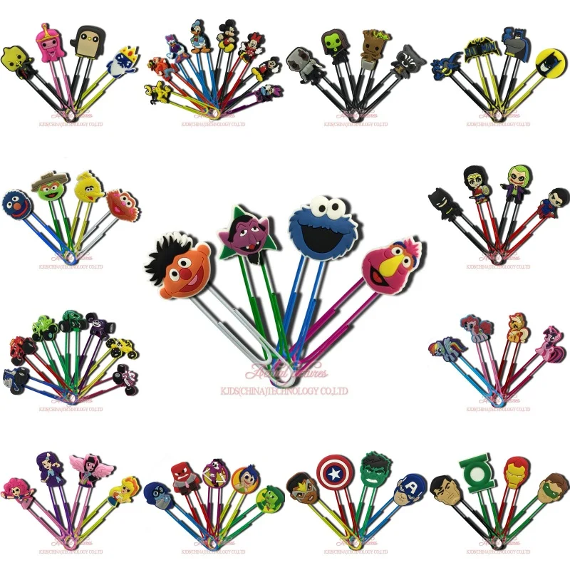 

Free DHL 1000pcs PVC Star Wars/Guardian of Galaxy/Sesame Street Superhero Cartoon Bookmarks Clips Kids Party Gifts Party Favor