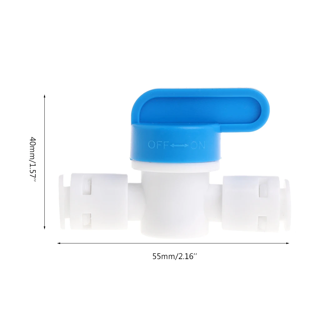 RO воды обратного осмоса 1/" Встроенный ПП шаровой клапан быстрое подключение отключение