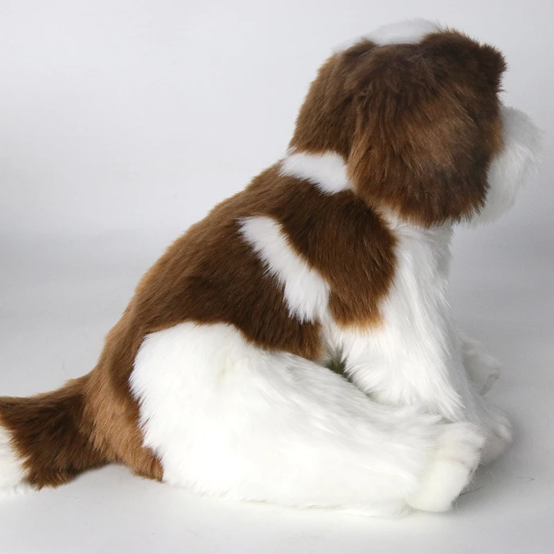 Dorimytrader quality soft animal lying poodle plush toy stuffed animals squatting  dog pekingese dogs doll kids gift car decoration DY50146 (6)