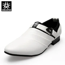 URBANFIND Hombres De Negocios Zapatos Formales Negro/Blanco Hombre Oxfords UE 39-44 El Último Estilo Slip Punta estrecha En Los Hombres de La Moda pisos