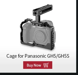 SmallRig GH5 клетка для Panasonic Lumix GH5 Половина Клетка комплект с батарейным захватом+ верхняя рукоятка+ двойной стержень зажим опорная пластина системы-2025