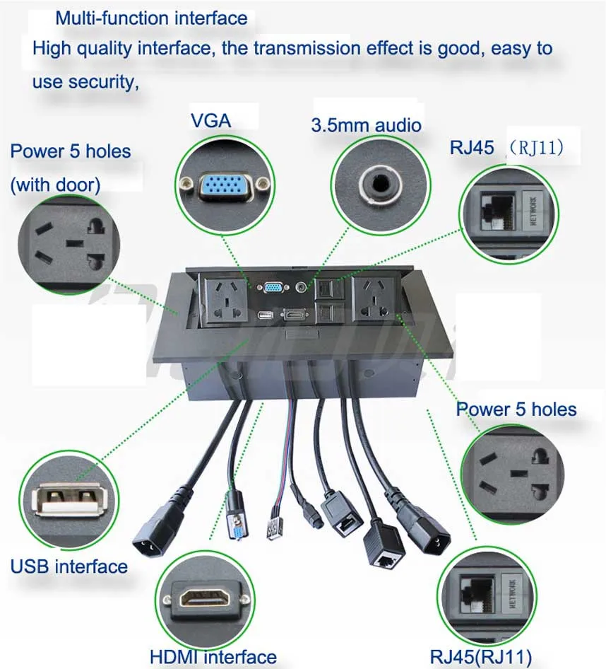 Специальная Горячая Распродажа K514 мультимедийный настольный HDMI Соединительная коробка офисная Конференц-стол Розетка для России